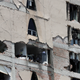 Edificio tras el terromoto de hace unas horas. AP